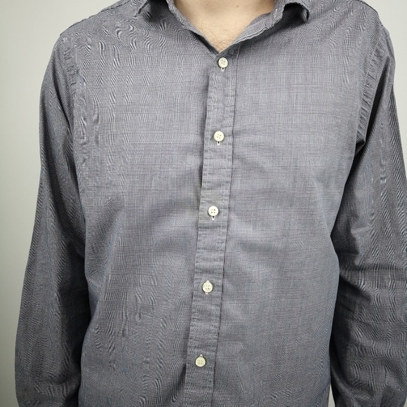 Polo Ralph Lauren Men's L Houndstooth Casual Button Down Long Sleeve Shirt - Picture 4 of 11